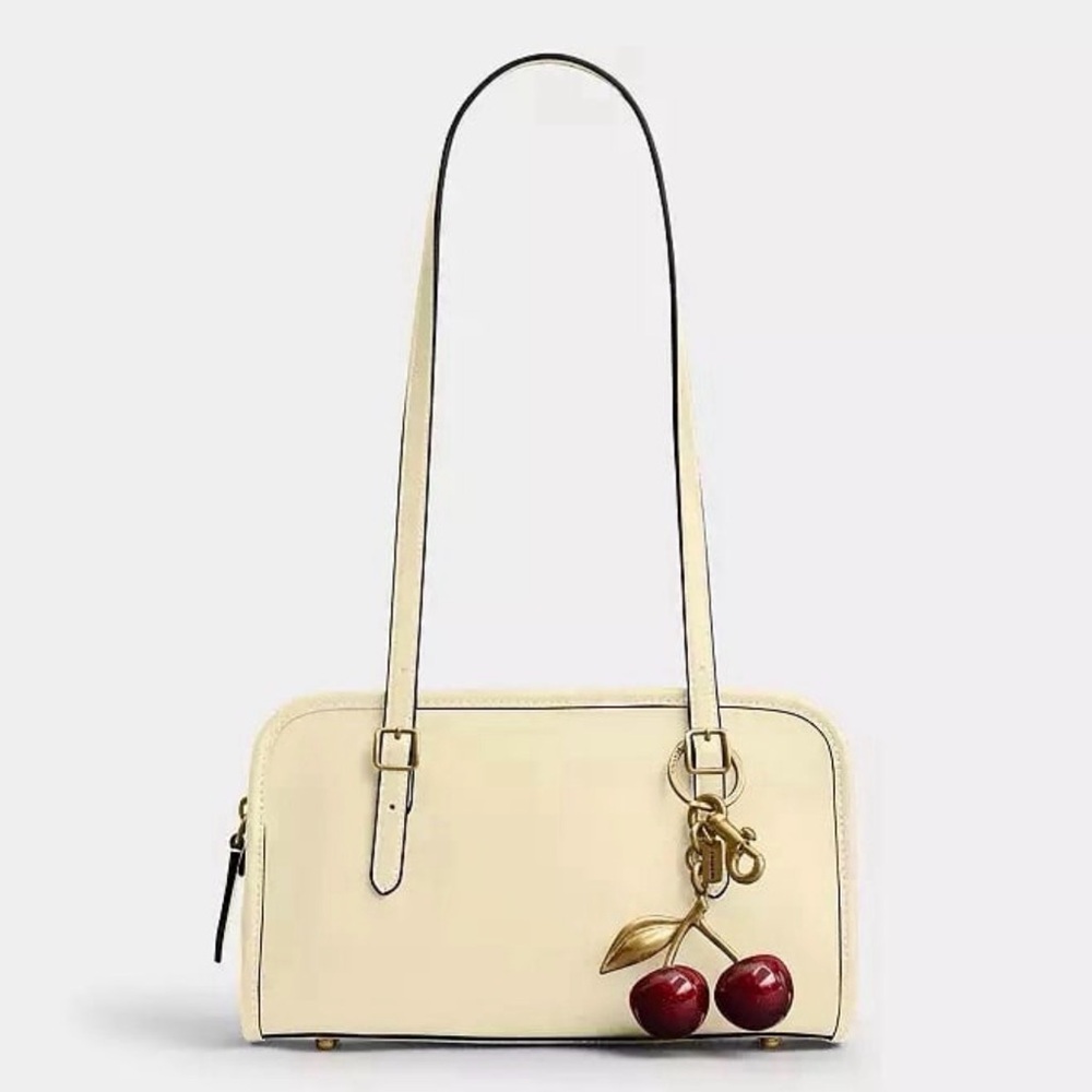 Coach Swing Zip Bag Full Size in Brass/Moonlight Glovetanned Leather NWT - Picture 16 of 16